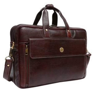 Hammonds Flycatcher Pure Genuine Leather 15.6 inch Brown Office Bag