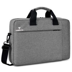 Tabelito Office Laptop Bags Briefcase 15.6 Inch for Women and Men (Grey)